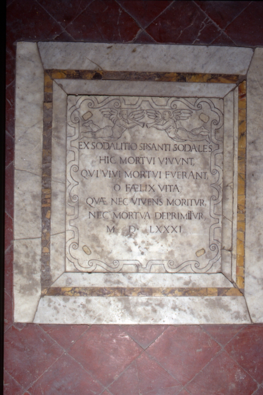 lapide tombale - bottega napoletana (sec. XVI)