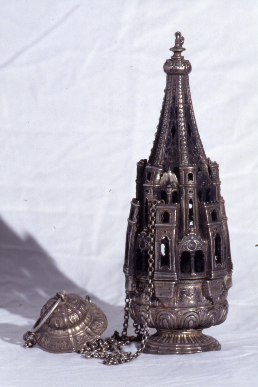 turibolo - a corpo architettonico - bottega napoletana (sec. XVIII)