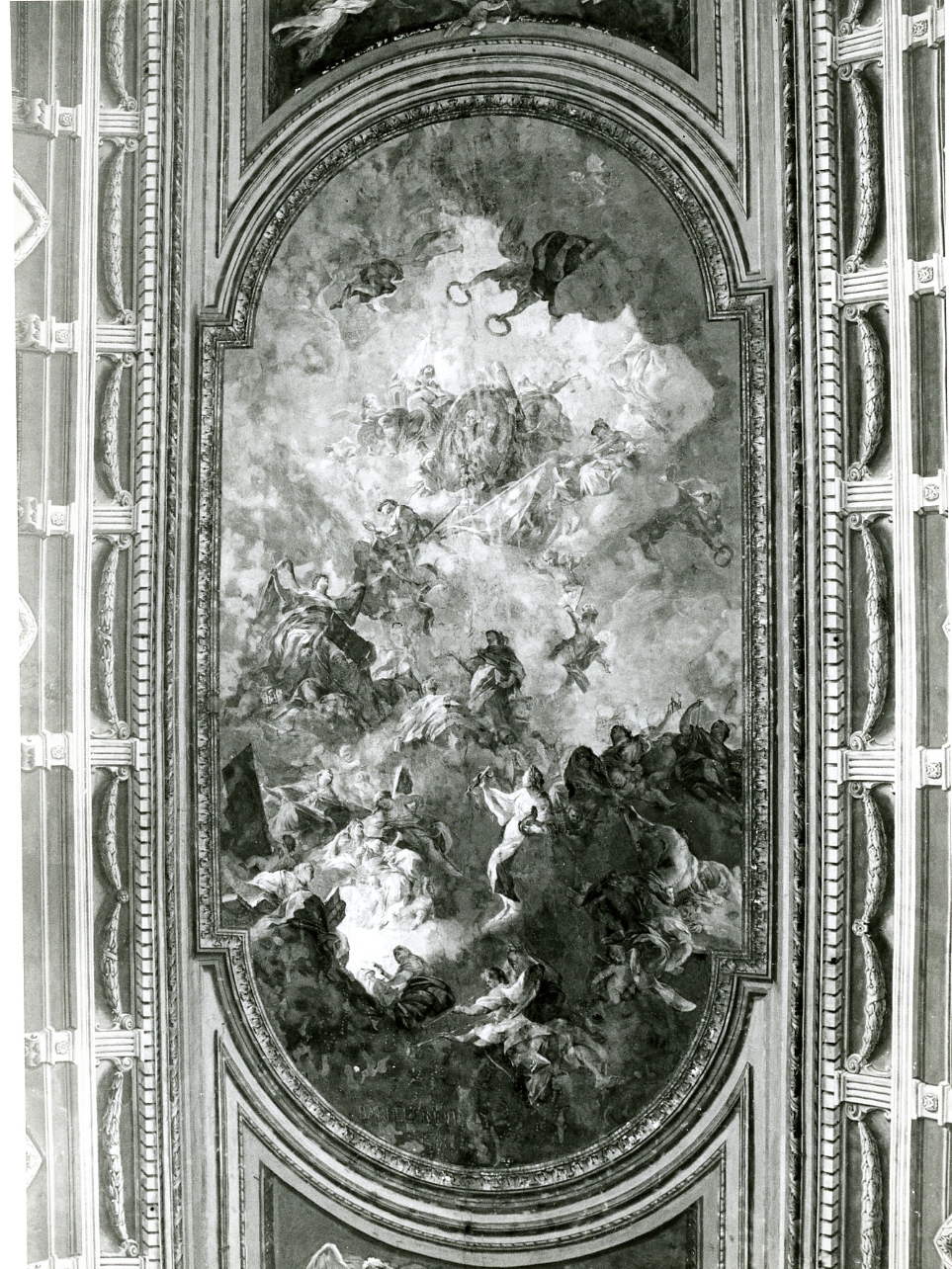 apoteosi di Ferdinando IV di Borbone e Maria Carolina d'Austria (dipinto) di Bardellino Pietro (sec. XVIII)