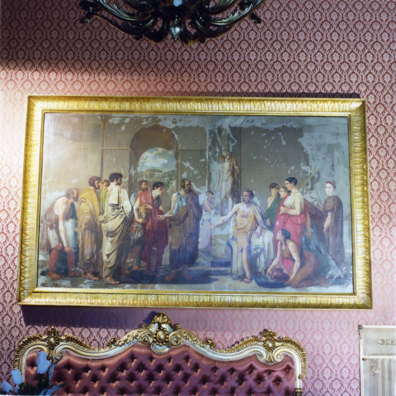 Focione rifiuta i doni di Alessandro (dipinto) di Laurentis Nicola de (inizio sec. XIX)