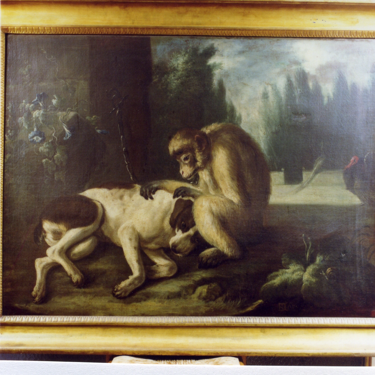 paesaggio con animali (dipinto) di De Caro Baldassare (primo quarto sec. XVIII)