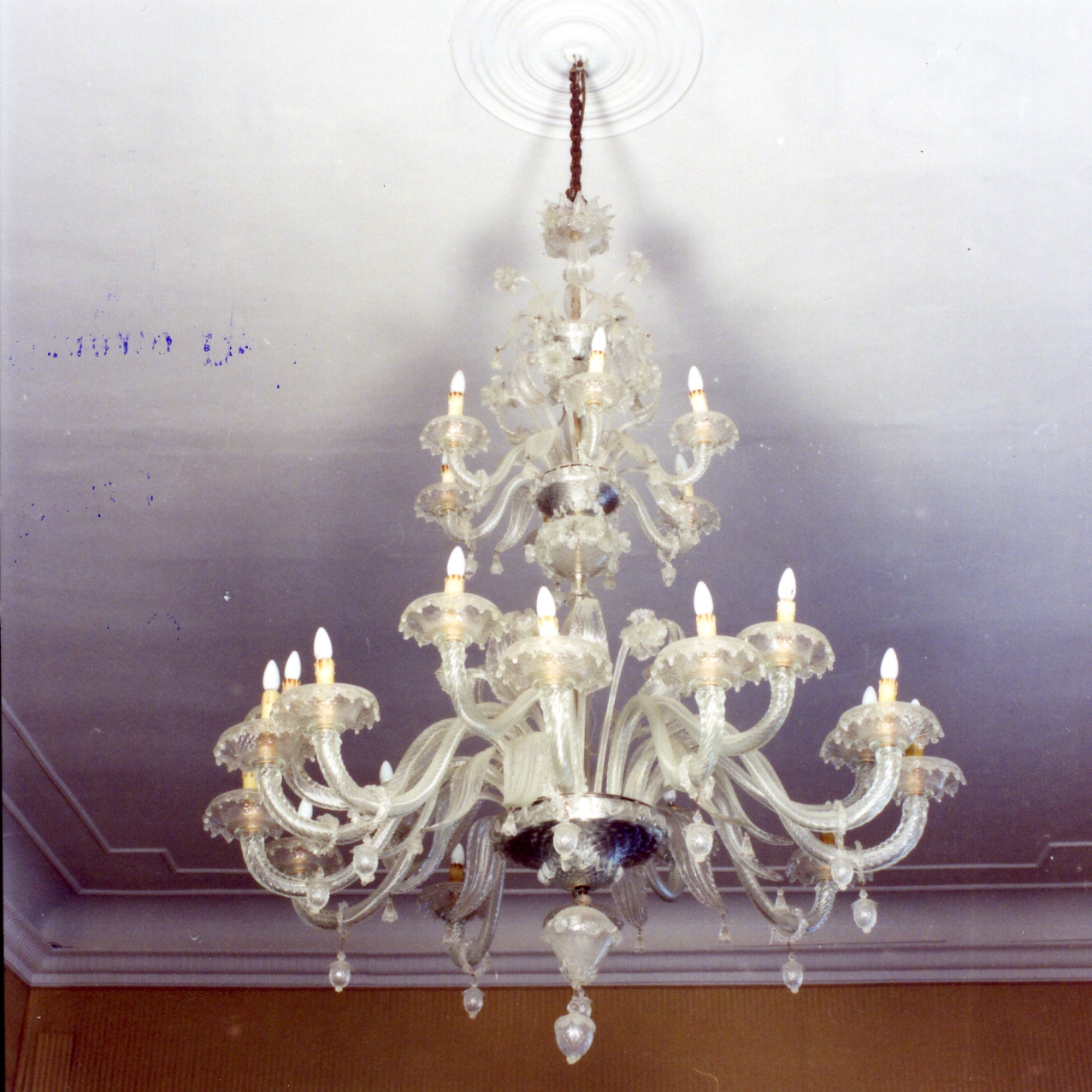 lampadario - a bracci - bottega italiana (inizio sec. XX)