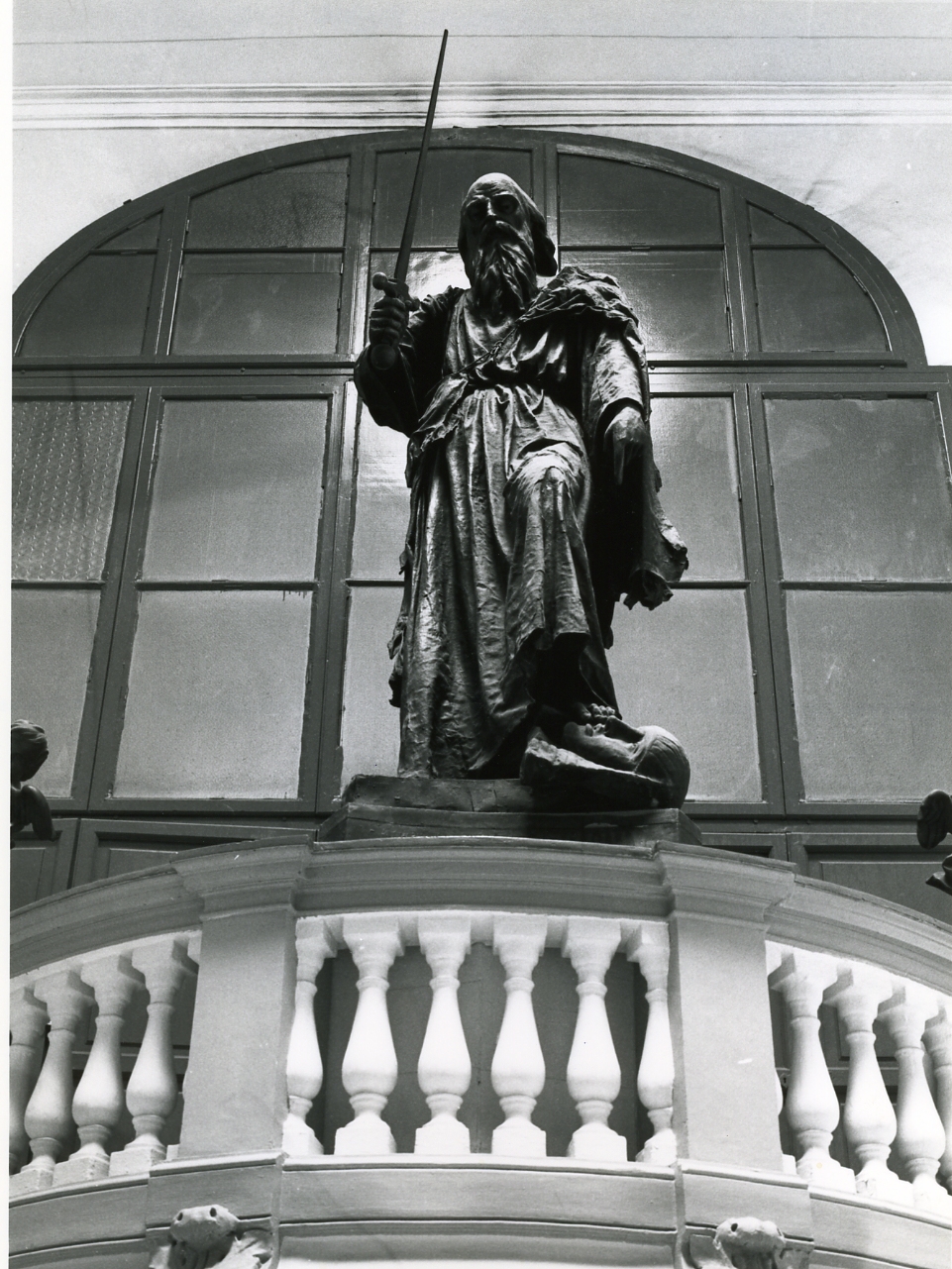 FIGURA MASCHILE (STATUA) - AMBITO NAPOLETANO (Metà sec. XIX)