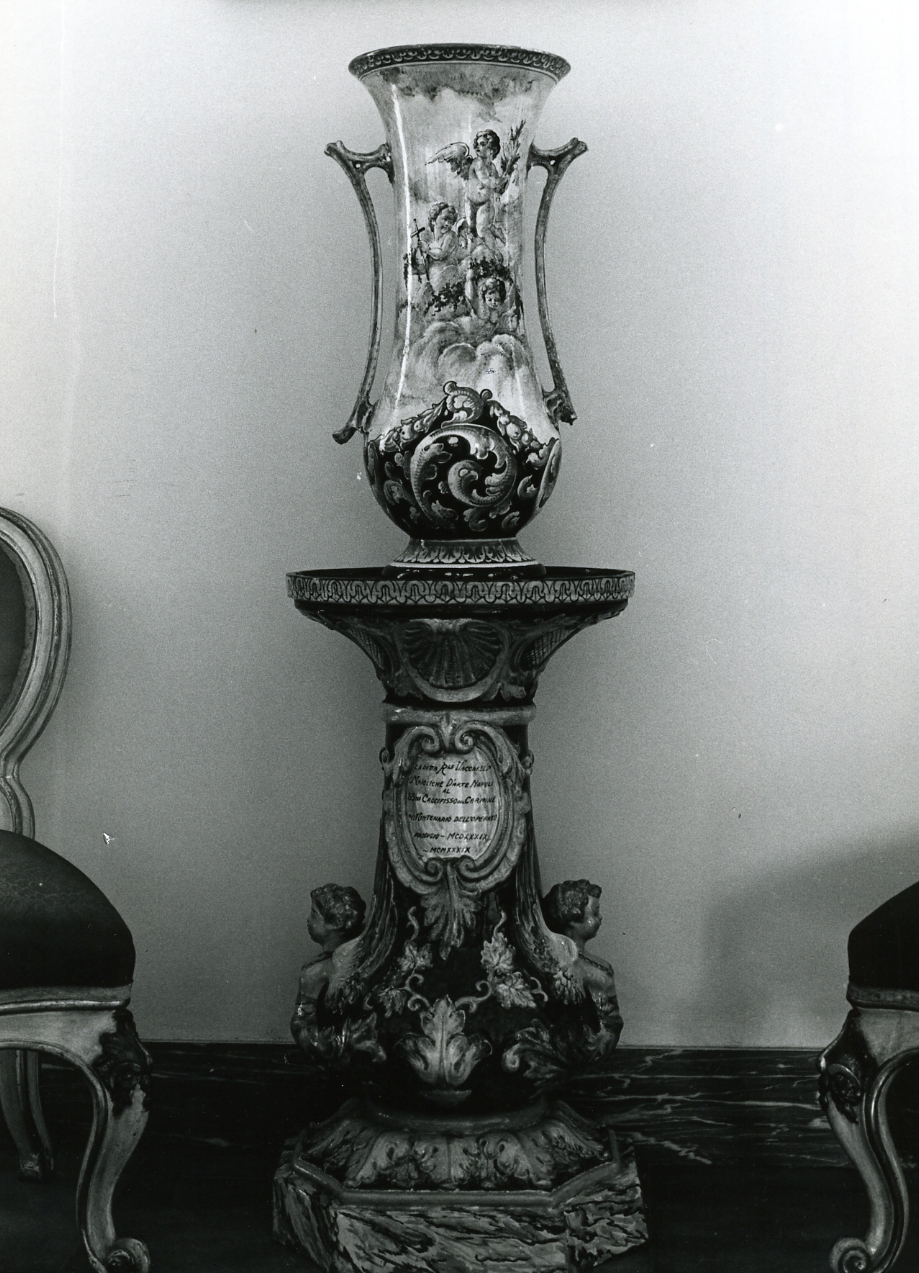 VASO, SERIE - manifattura napoletana (SECONDO QUARTO sec. XX)