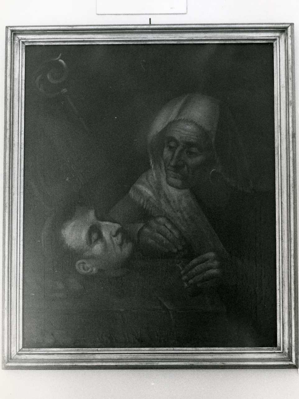 SAN GENNARO MORTO CON UN FEDELE (DIPINTO) - AMBITO NAPOLETANO (Metà sec. XVII)