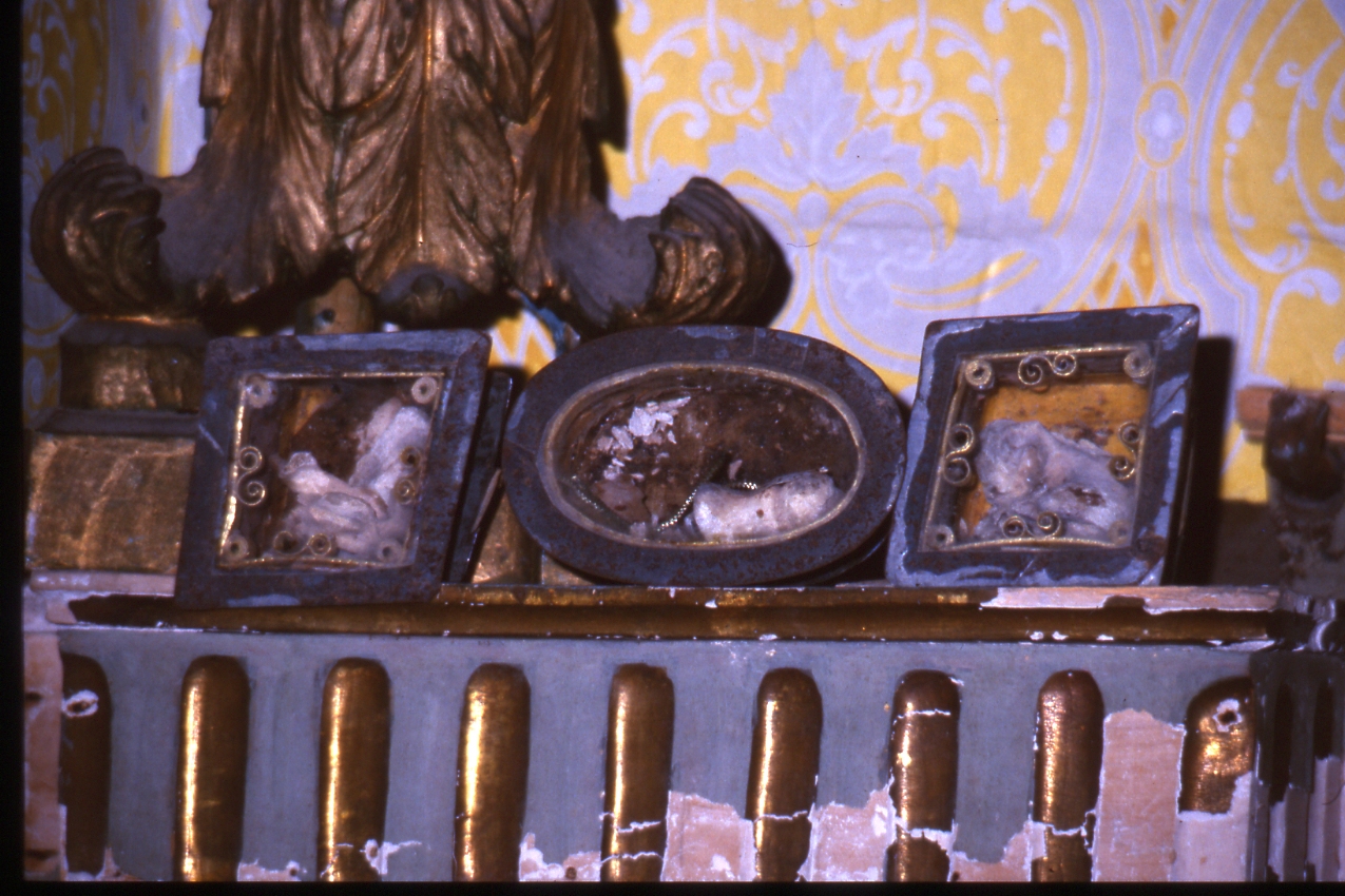 RELIQUIARIO, ELEMENTO D'INSIEME - manifattura napoletana (Metà SEC. XIX)