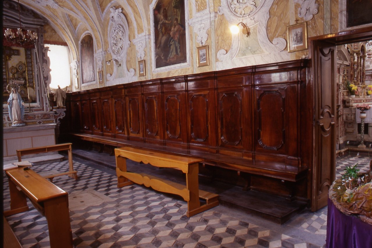 STALLO DI CONFRATERNITA - manifattura napoletana (Metà SEC. XVIII)