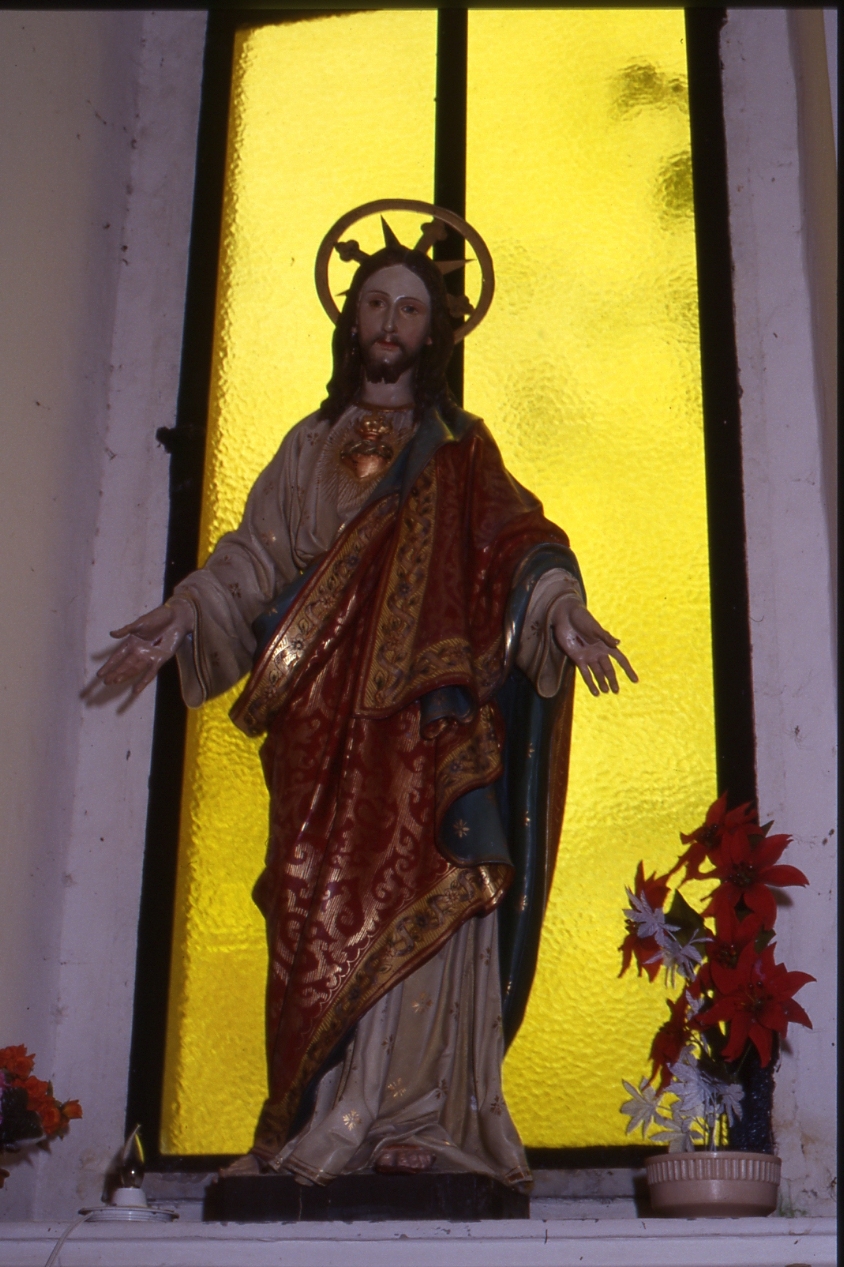 SACRO CUORE DI GESU' (STATUA DEVOZIONALE, OPERA ISOLATA) - AMBITO NAPOLETANO (INIZIO SEC. XX)