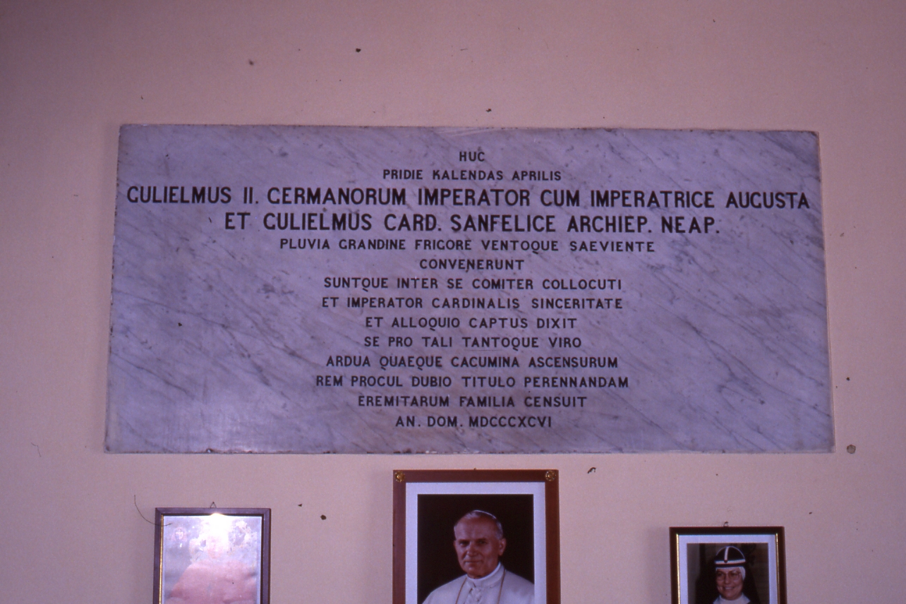 LAPIDE COMMEMORATIVA, OPERA ISOLATA - AMBITO NAPOLETANO (FINE SEC. XIX)