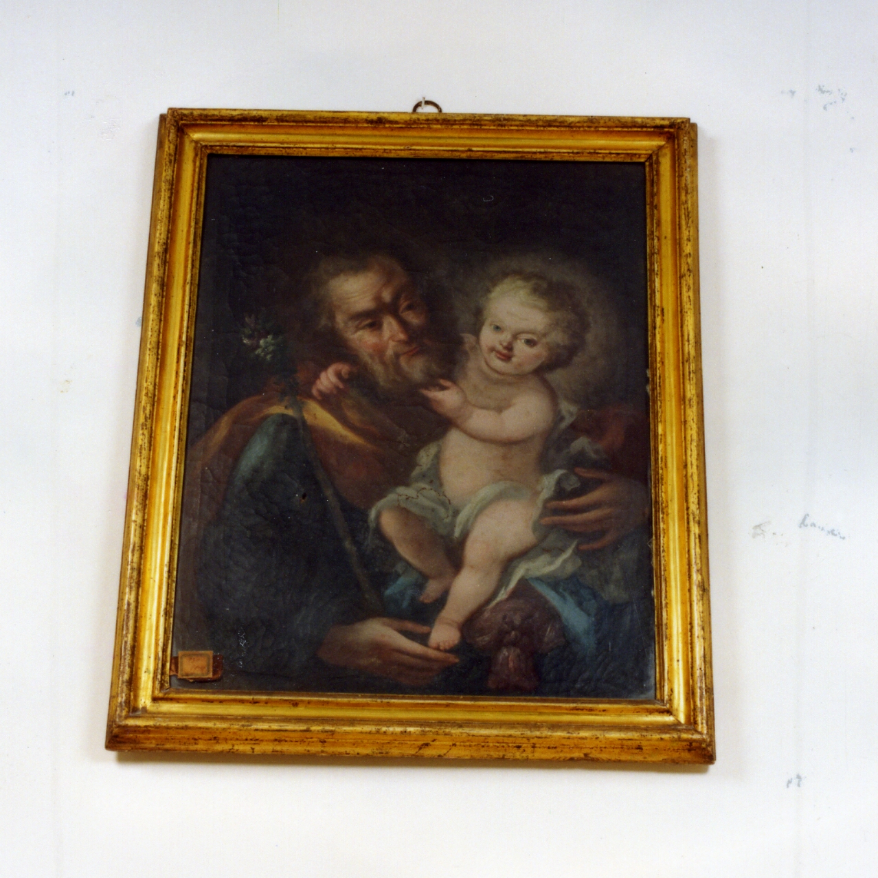 San Giuseppe e Gesù Bambino (dipinto) di De Matteis Paolo (cerchia) (ultimo quarto sec. XVIII)