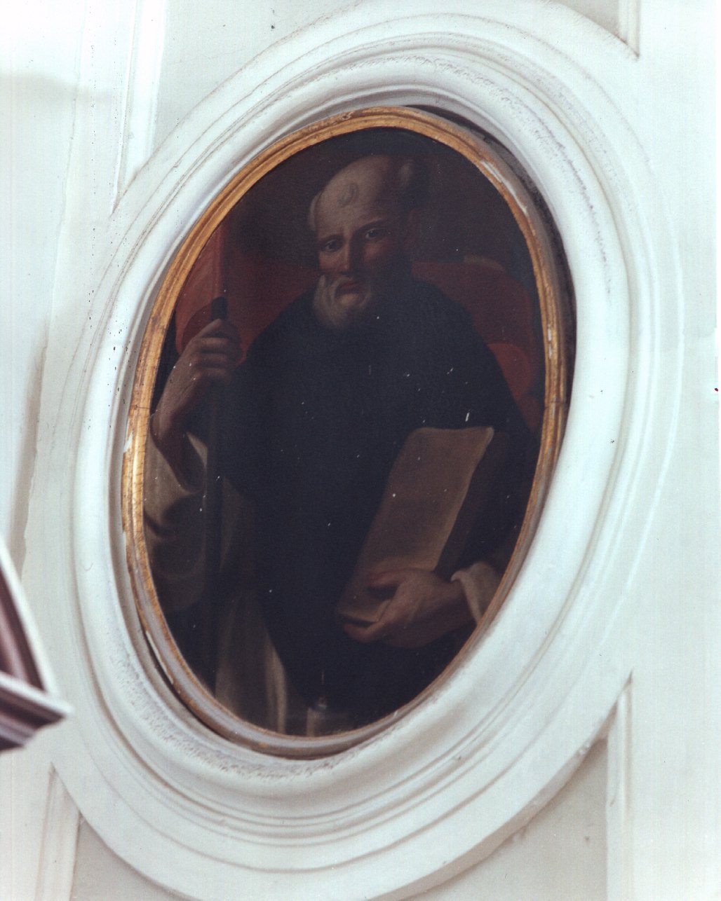 Santo (dipinto, elemento d'insieme) - ambito napoletano (prima metà sec. XVIII)