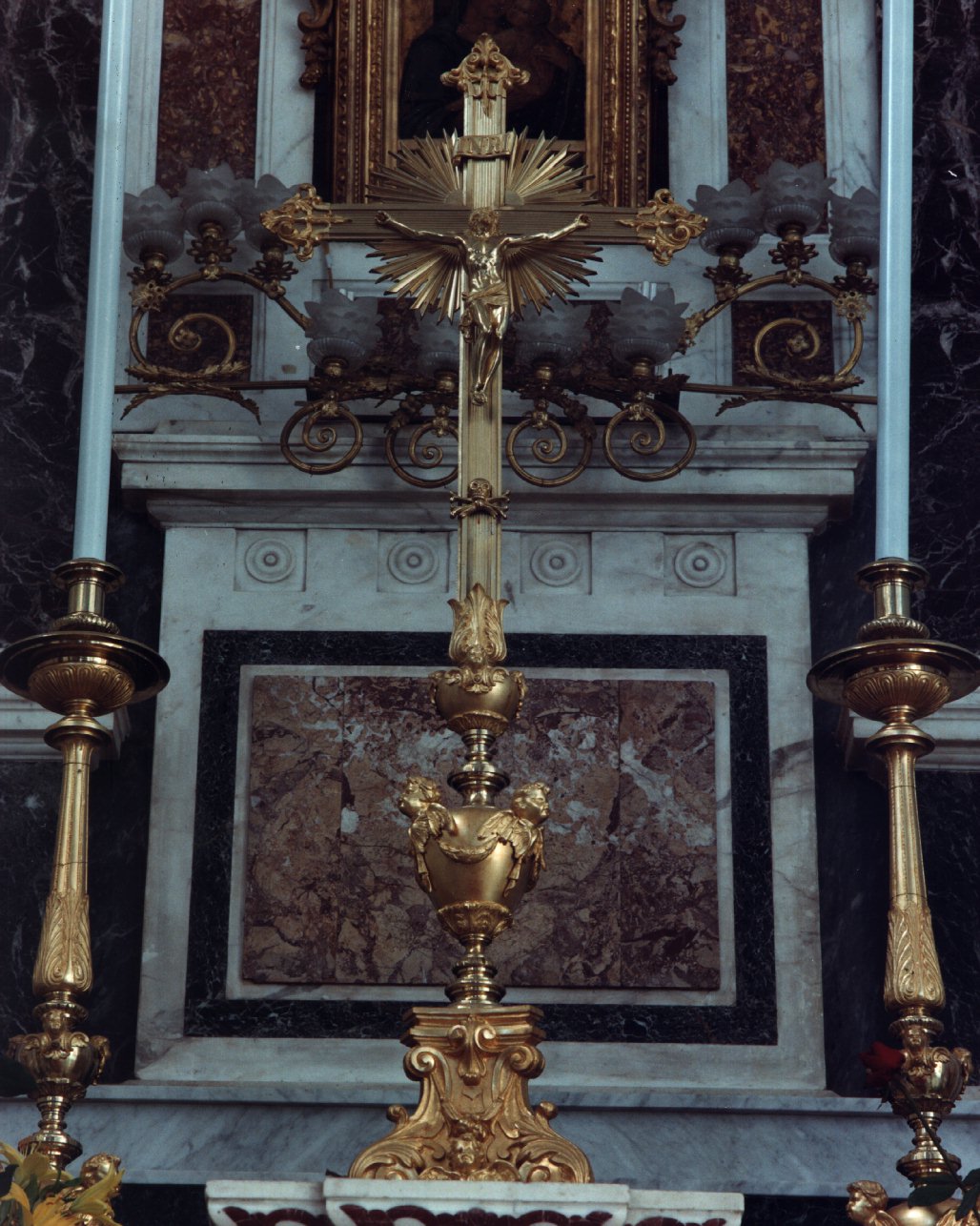 croce d'altare - bottega napoletana (sec. XIX)