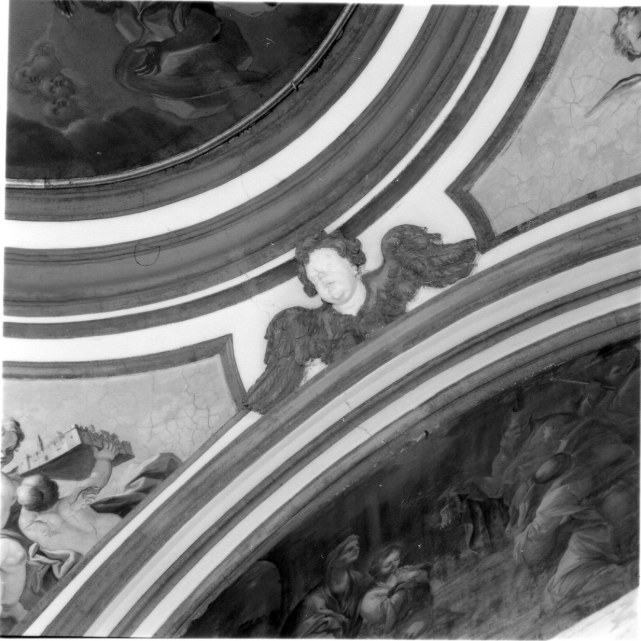 cherubino (decorazione plastica, serie) - bottega napoletana (metà sec. XVIII)