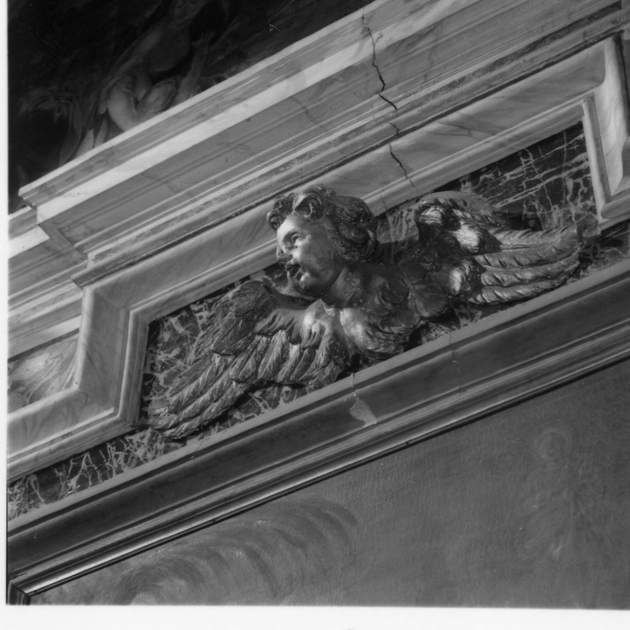 cherubino (decorazione plastica) - bottega napoletana (sec. XVIII)