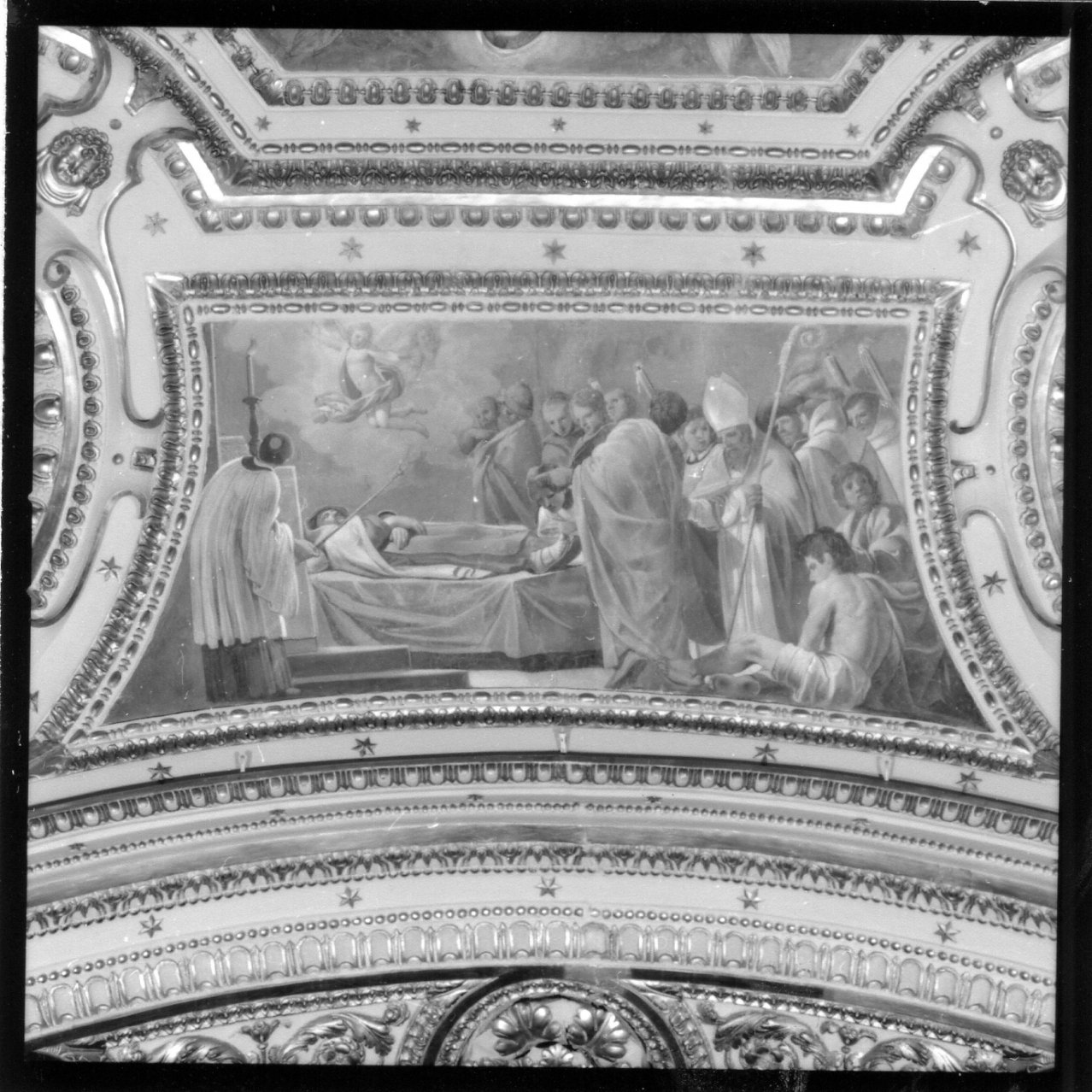 morte di un santo carmelitano (dipinto) di Caracciolo Giovanni Battista detto Battistello (sec. XVII)