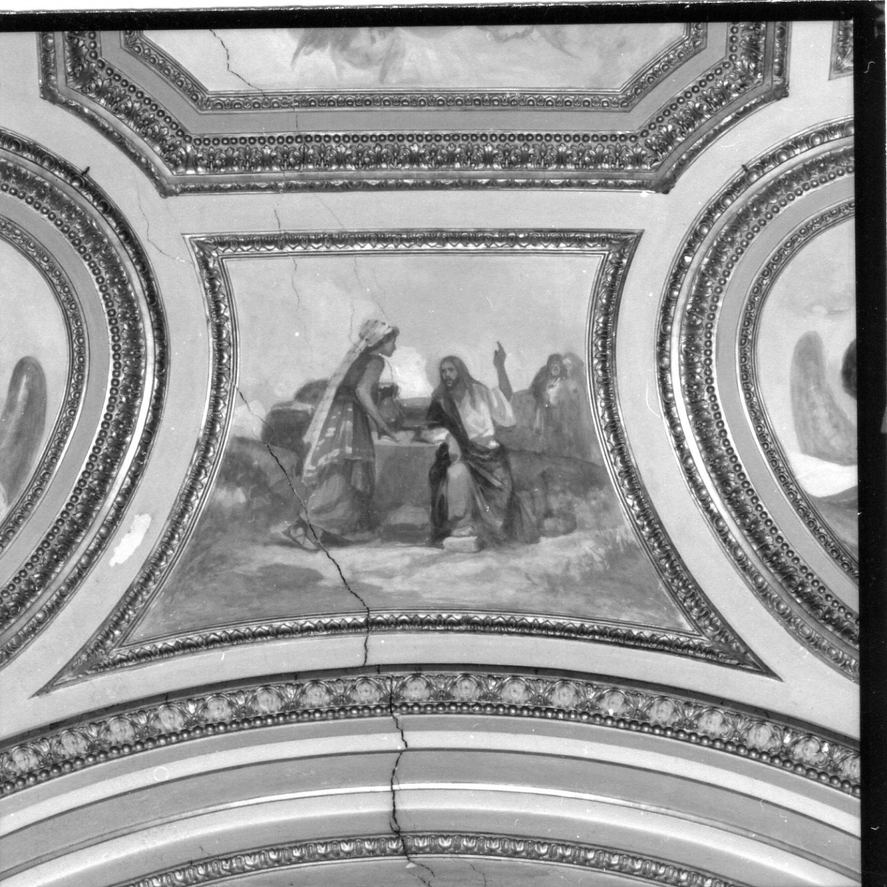 Cristo e la samaritana (dipinto) di Aprea Giuseppe (sec. XX)