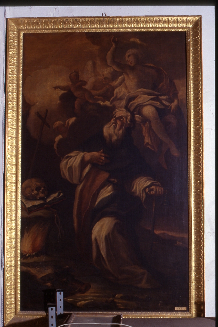 Sant'Antonio Abate (dipinto) di Solimena Francesco detto Abate Ciccio (maniera) (fine sec. XVIII)