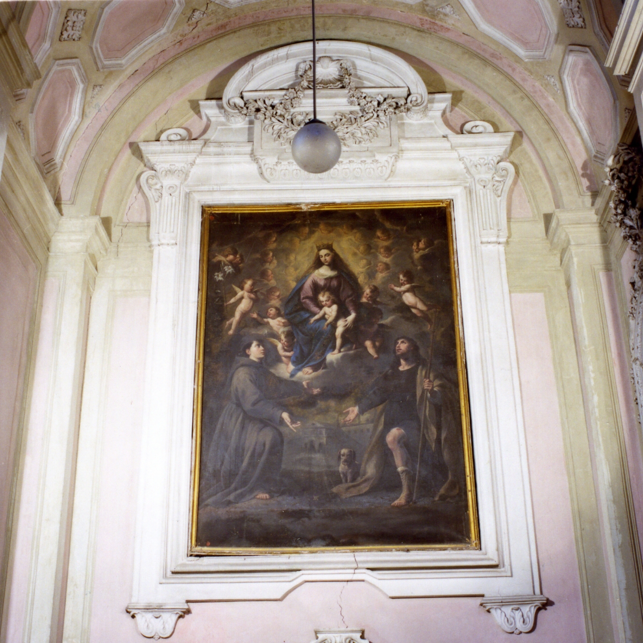 cornice a impostazione architettonica di dipinto di Broggia Giovanni Battista (sec. XVIII)