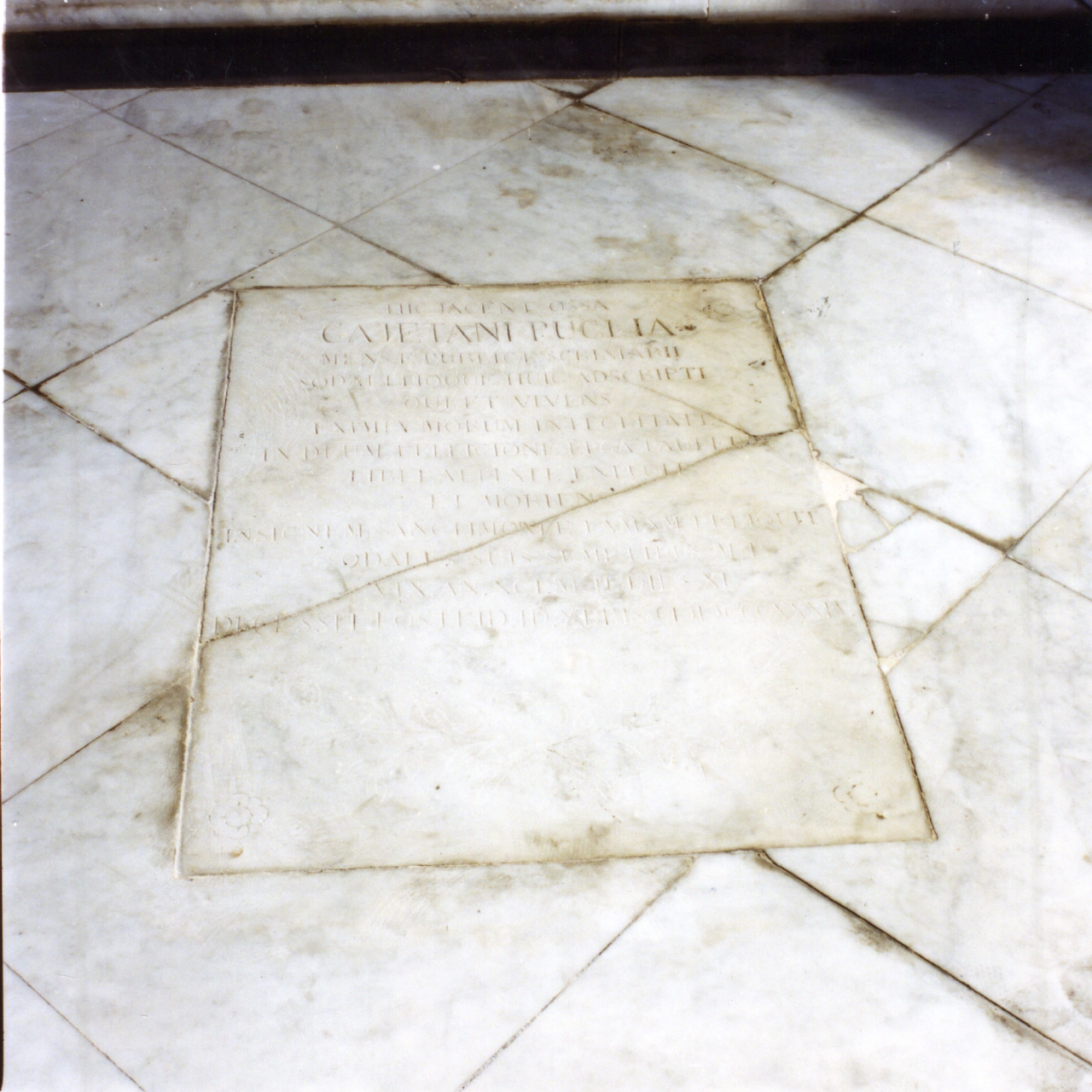 lapide tombale - bottega napoletana (sec. XIX)