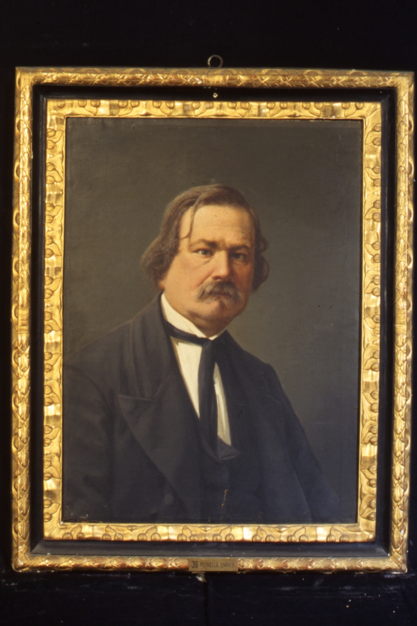 ritratto di Errico Petrella (dipinto) di Mazzia Angelo (sec. XIX)