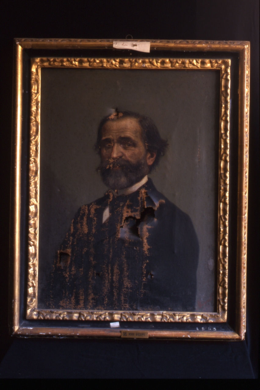 ritratto di Giuseppe Verdi (dipinto) di Simonetti Alfonso (sec. XIX)