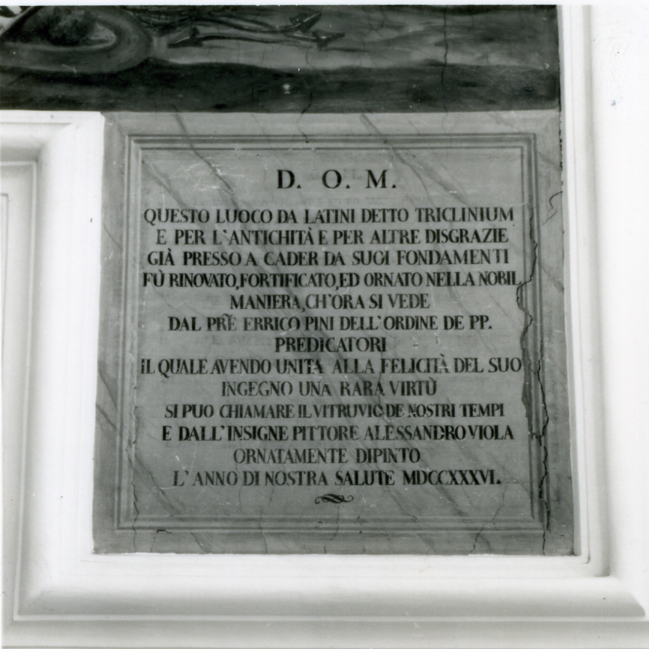 lapide celebrativa - bottega napoletana (sec. XVIII)