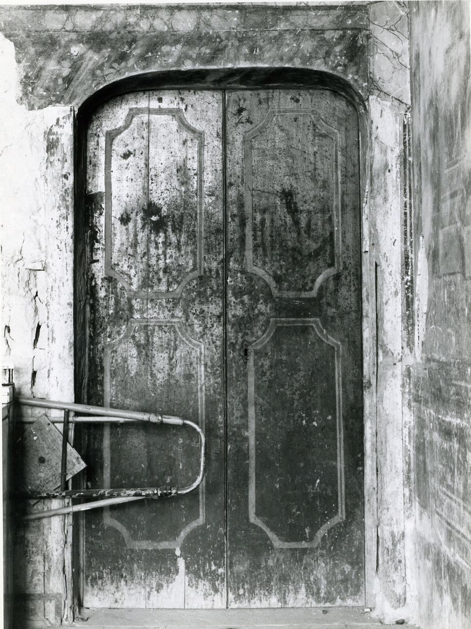 porta - a due battenti, serie - bottega napoletana (fine sec. XVIII)