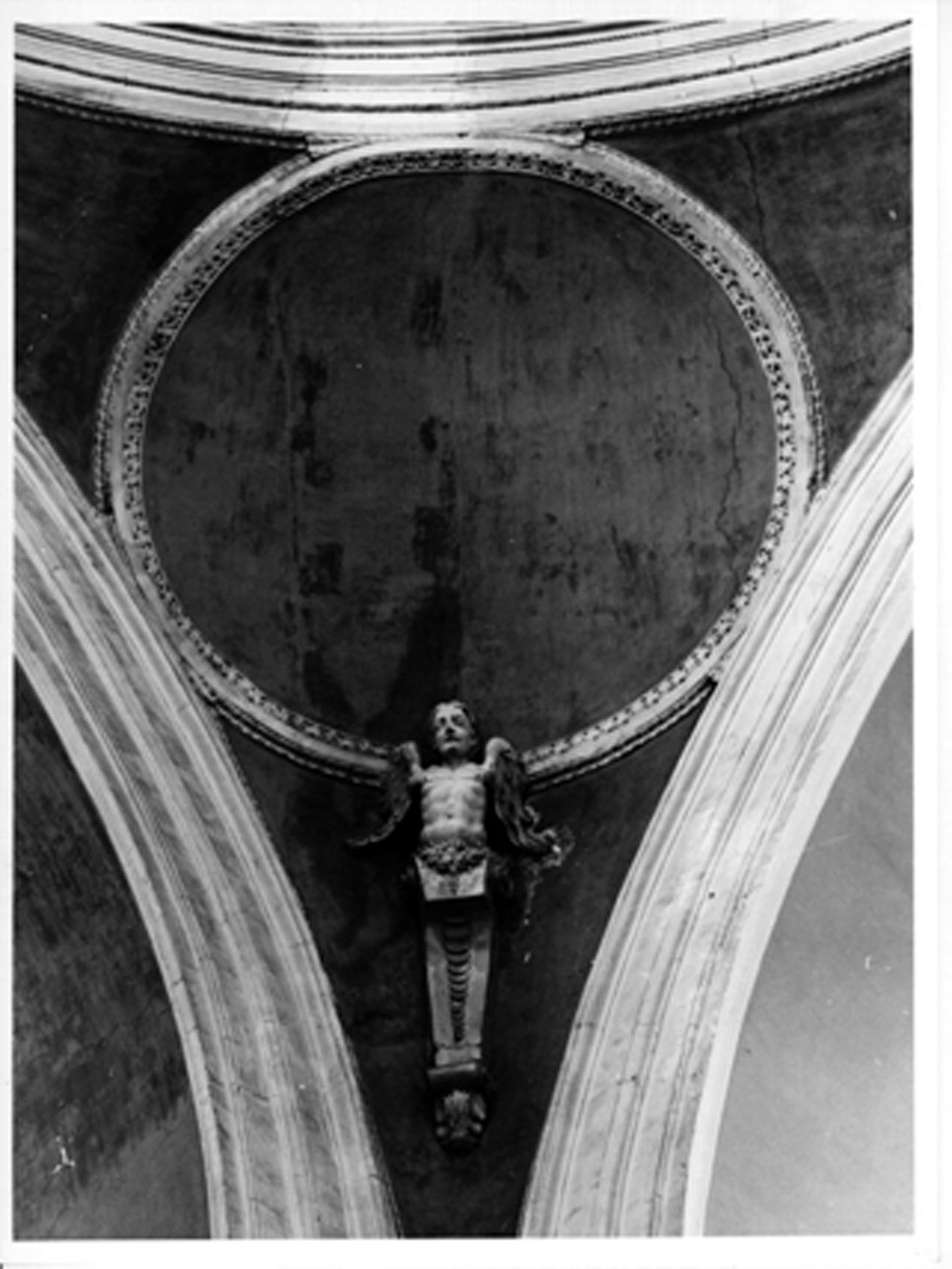 cherubino (decorazione plastica, serie) - bottega napoletana (metà sec. XIX)