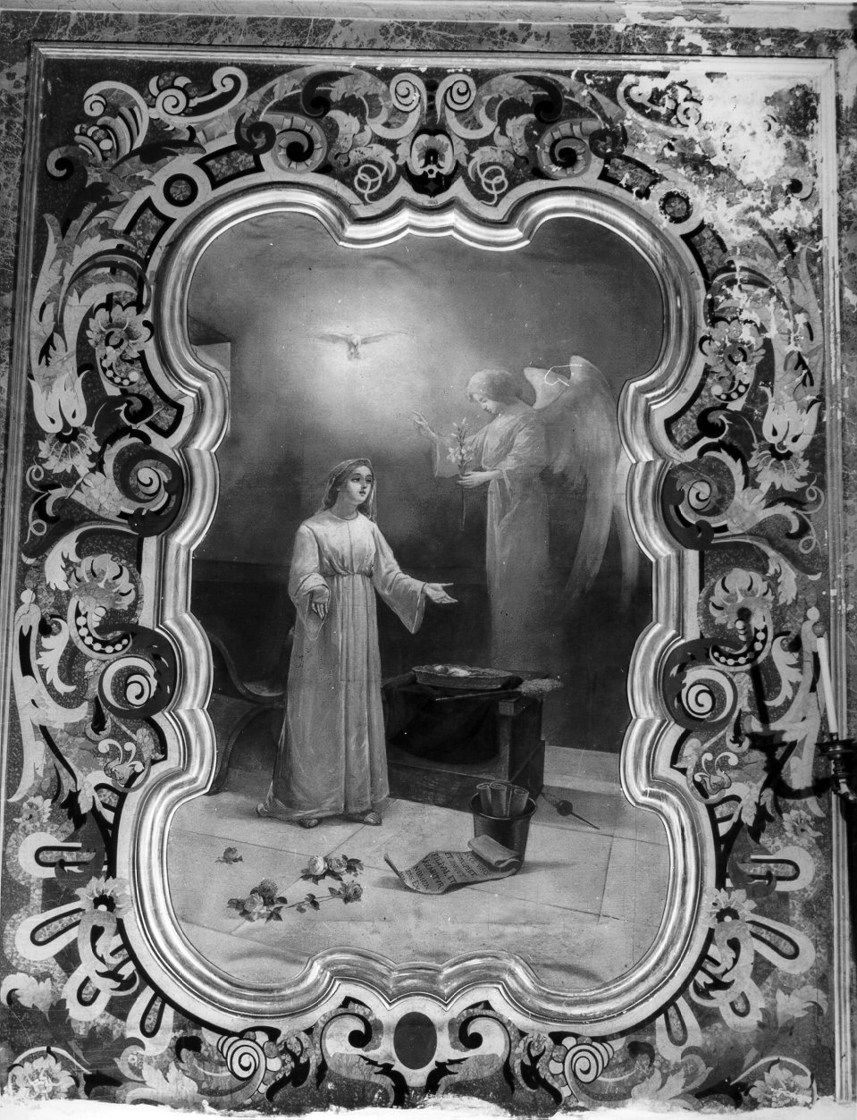 Annunciazione (dipinto, elemento d'insieme) di Galloppi Vincenzo (sec. XX)