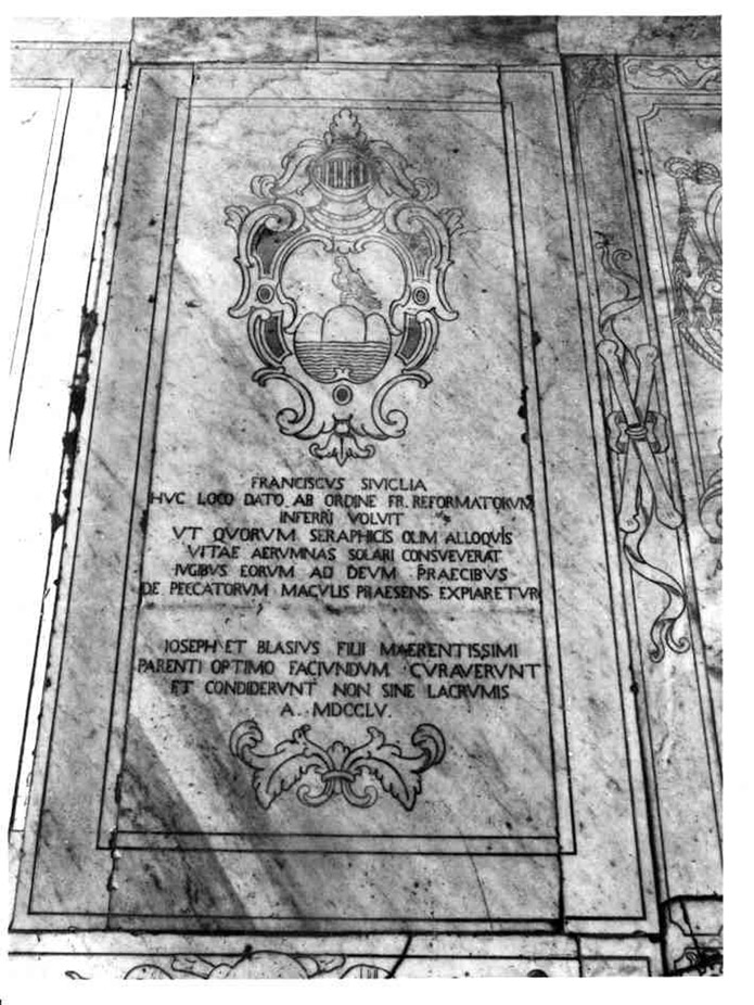 lastra tombale - bottega napoletana (sec. XVIII)