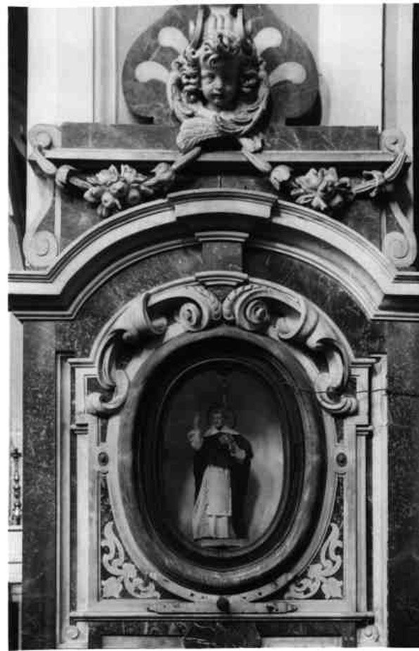 acquasantiera da parete, serie di Fanzago Cosimo (e aiuti) (prima metà sec. XVII)