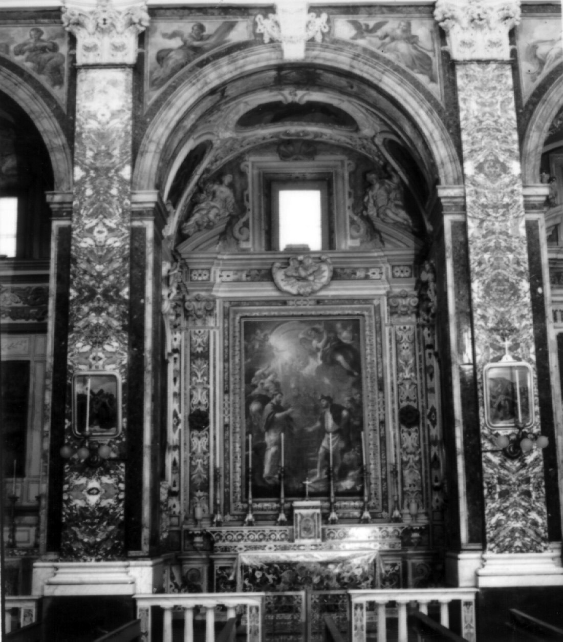 mostra d'altare, elemento d'insieme di Ragozzino Giovanni Camillo (sec. XVII)