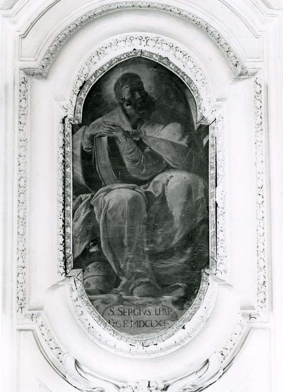 San Sergio I papa (dipinto) di Gargiulo Domenico detto Micco Spadaro (sec. XVII)