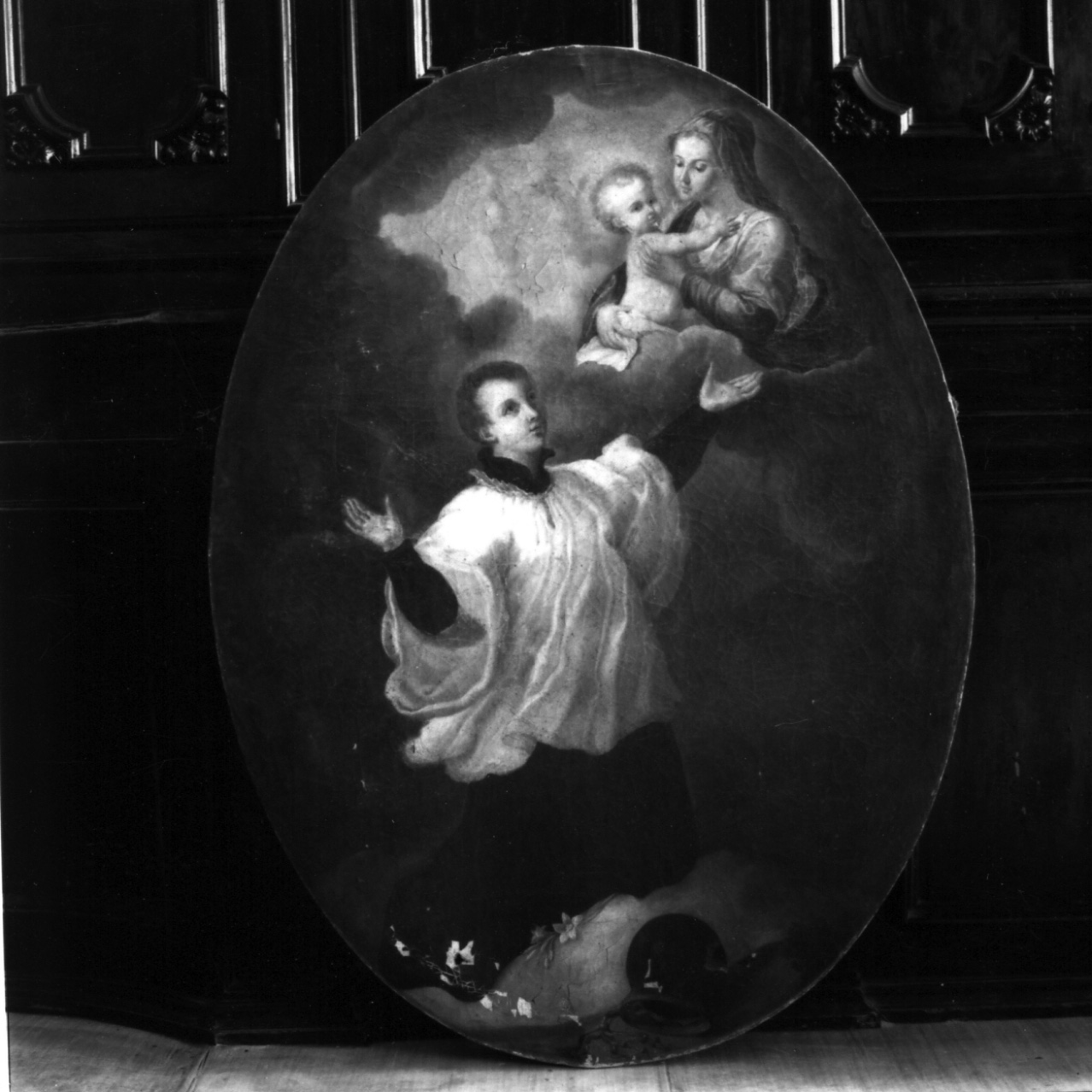 apparizione della Madonna a San Vincenzo (dipinto) - ambito campano (sec. XIX)