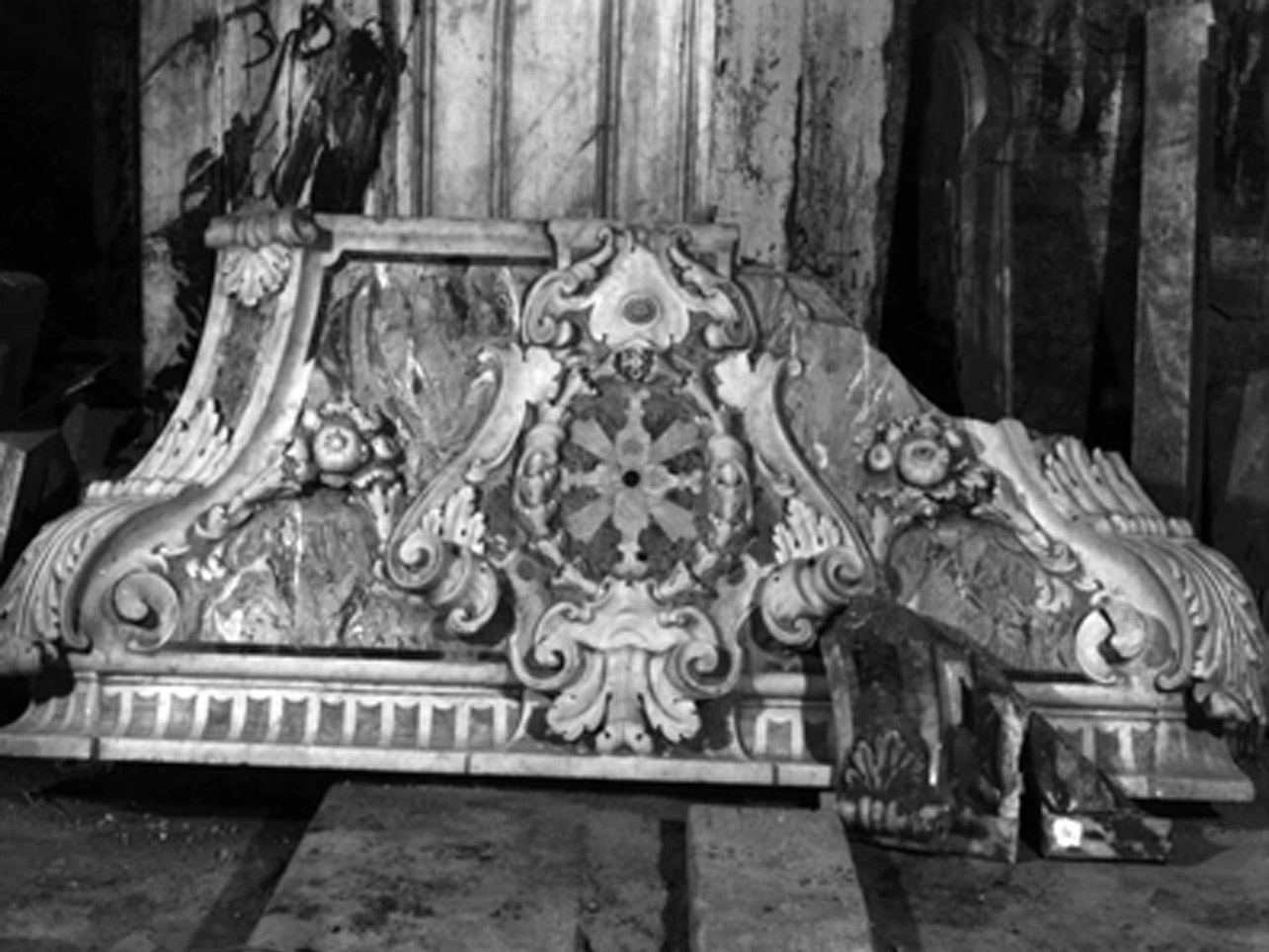 rilievo, frammento di Pandullo Giovan Battista (sec. XVIII)