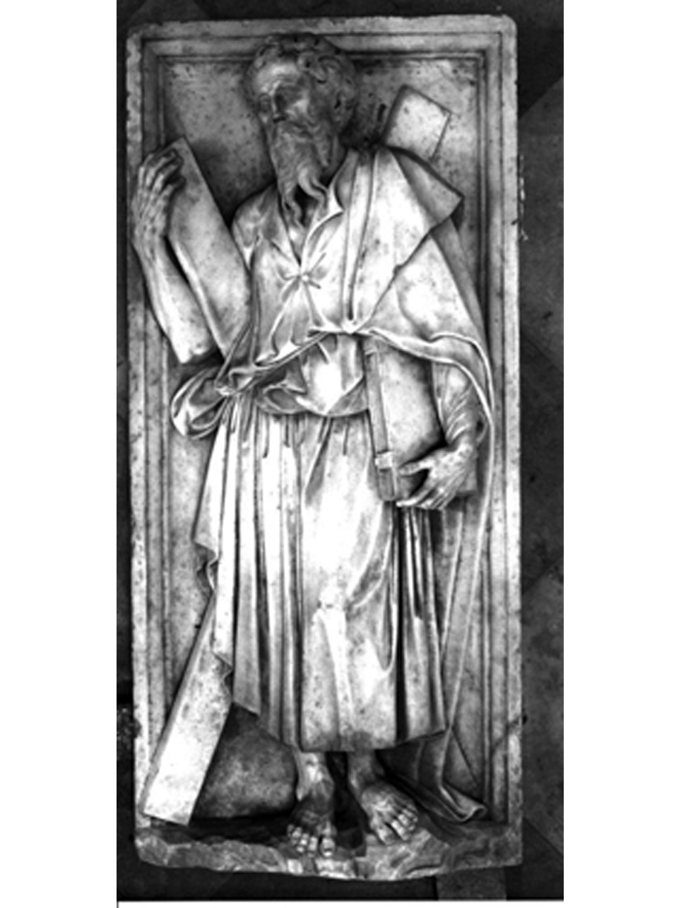 Sant'Andrea (rilievo) di Santacroce Girolamo (bottega) (prima metà sec. XVI)
