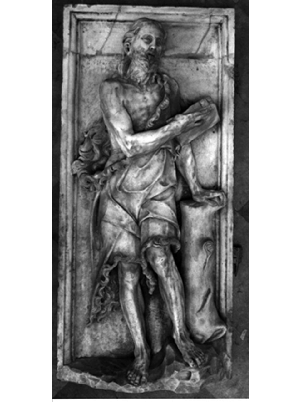 San Giovanni Battista (rilievo) di Santacroce Girolamo (bottega) (prima metà sec. XVI)