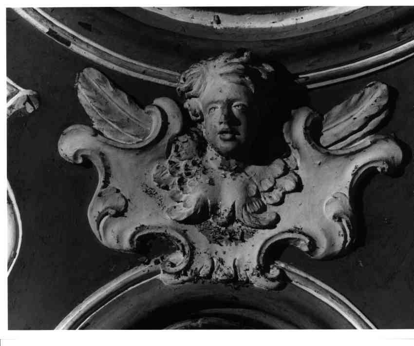 cherubino (decorazione plastica) - bottega napoletana (inizio sec. XVIII)