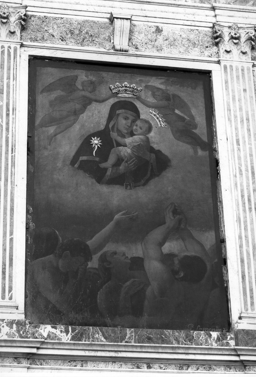 Madonna del Carmelo (dipinto) di Lamonica Giuseppe (ultimo quarto sec. XIX)