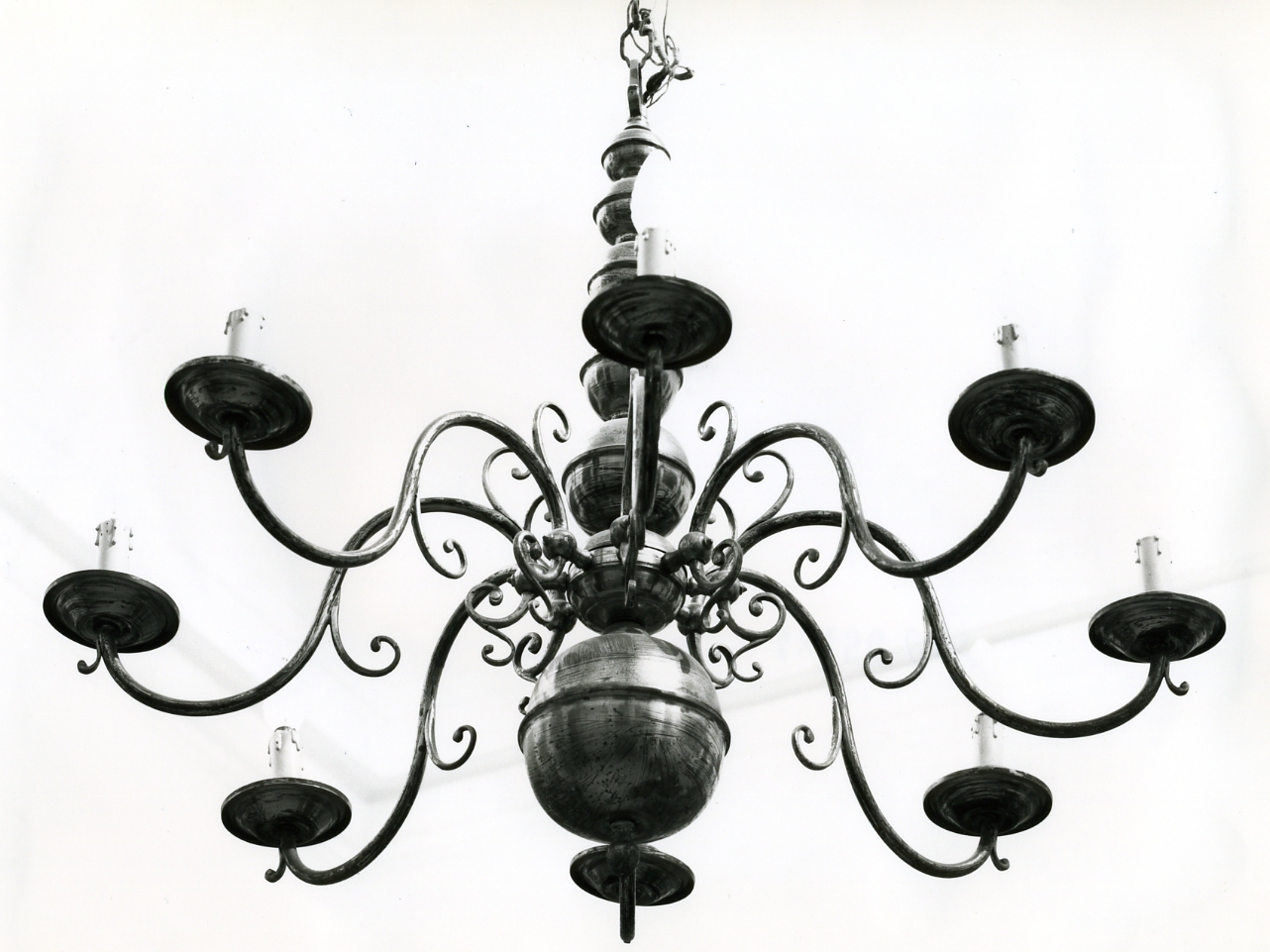 LAMPADARIO, SERIE - manifattura napoletana (FINE sec. XIX)