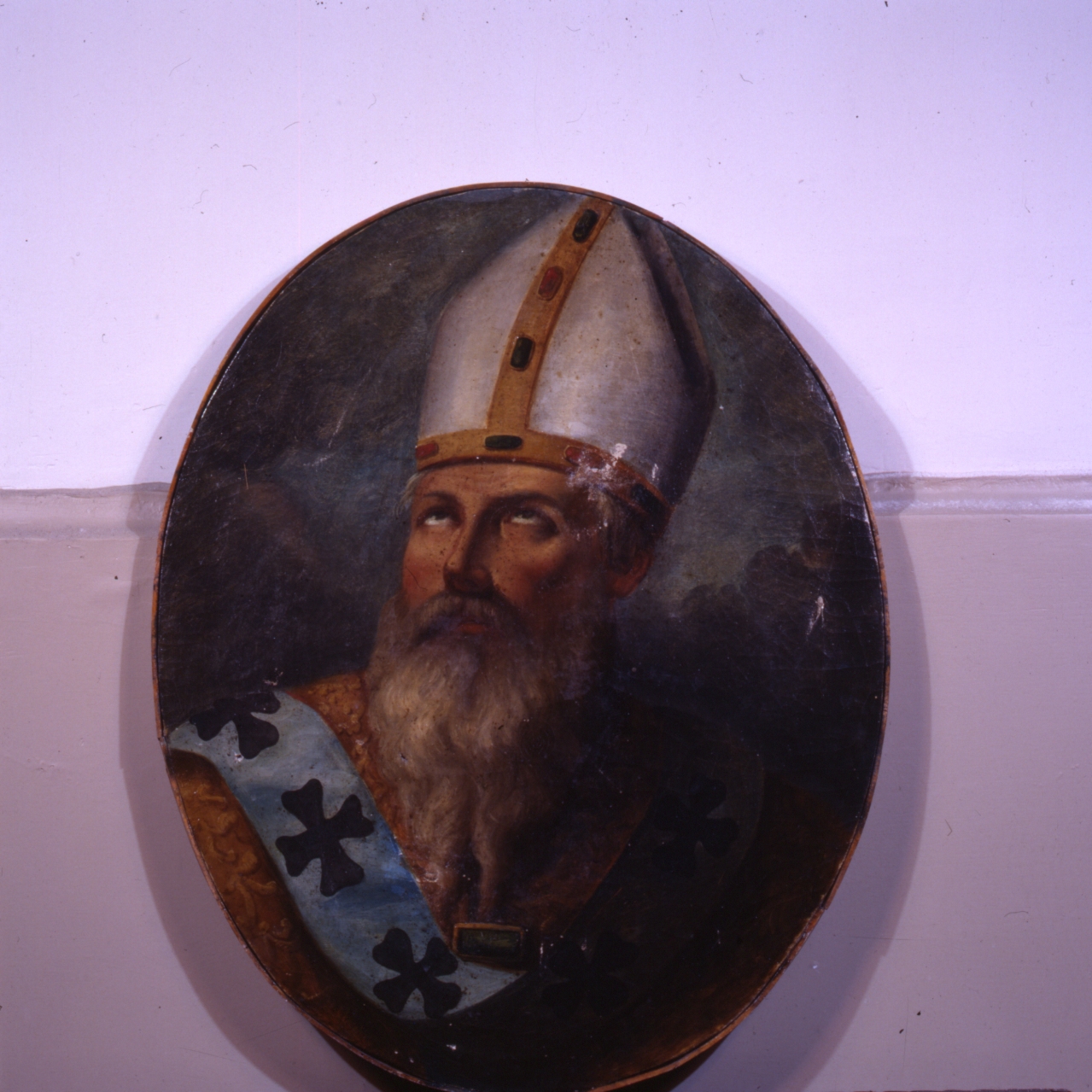 SANT'AGOSTINO (DIPINTO) - AMBITO NAPOLETANO (Prima metà SEC. XVIII)
