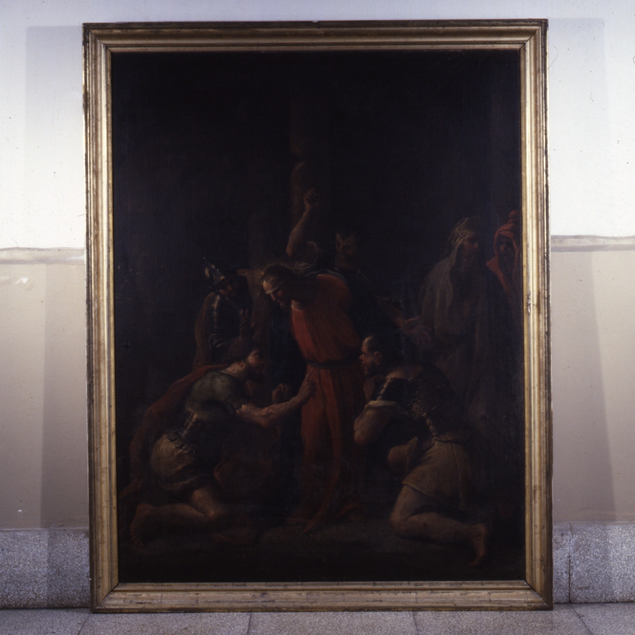 CRISTO DERISO (DIPINTO) - AMBITO NAPOLETANO (Prima metà SEC. XVII)