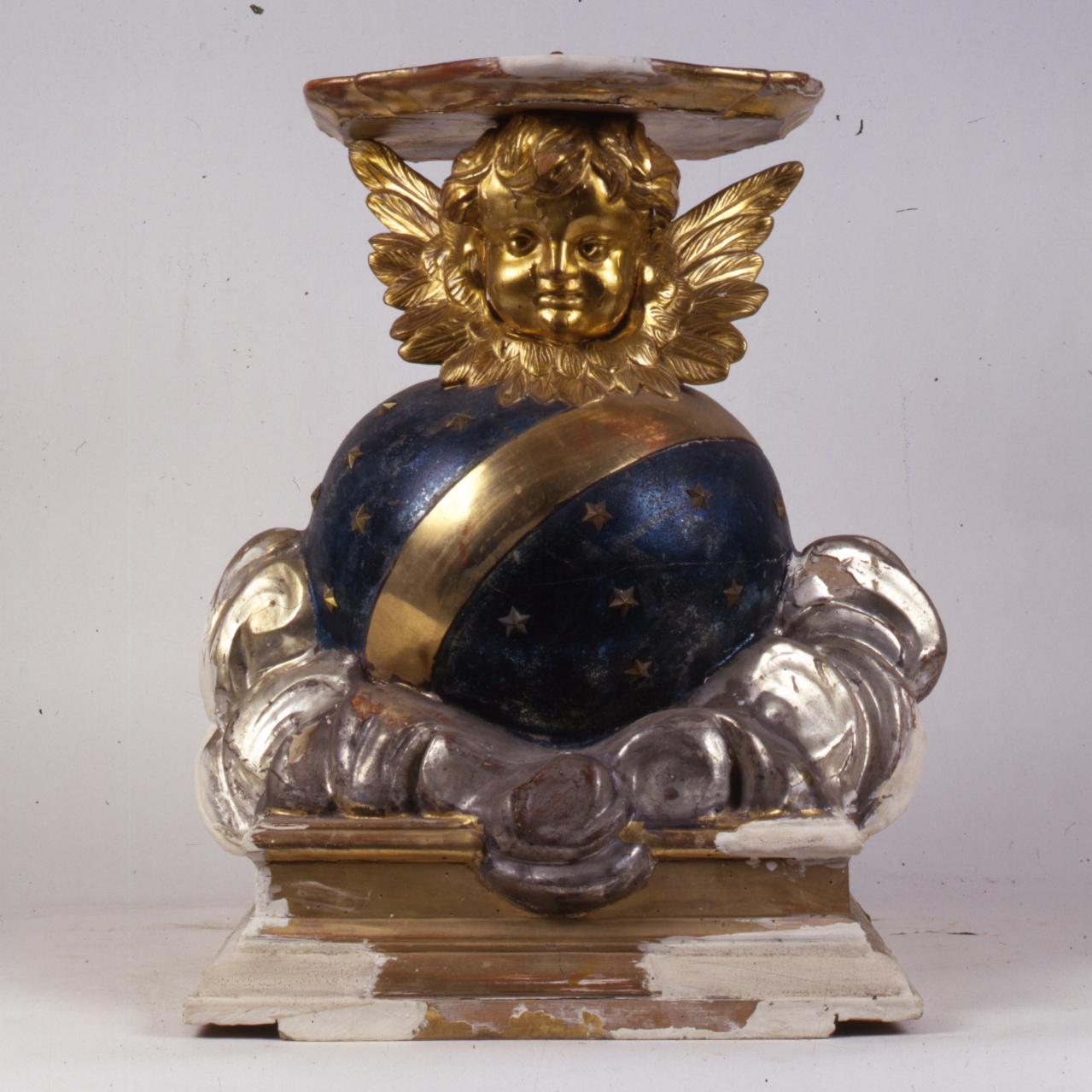 BASE DI STATUA - MANIFATTURA NAPOLETANA (Prima metà SEC. XIX)