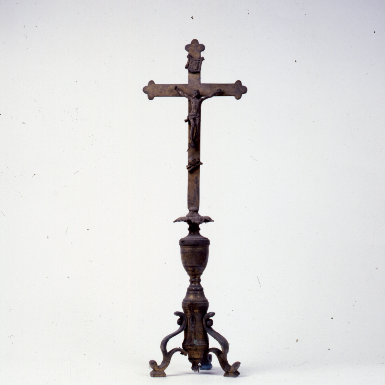 CROCE D'ALTARE - MANIFATTURA NAPOLETANA (Prima metà SEC. XIX)