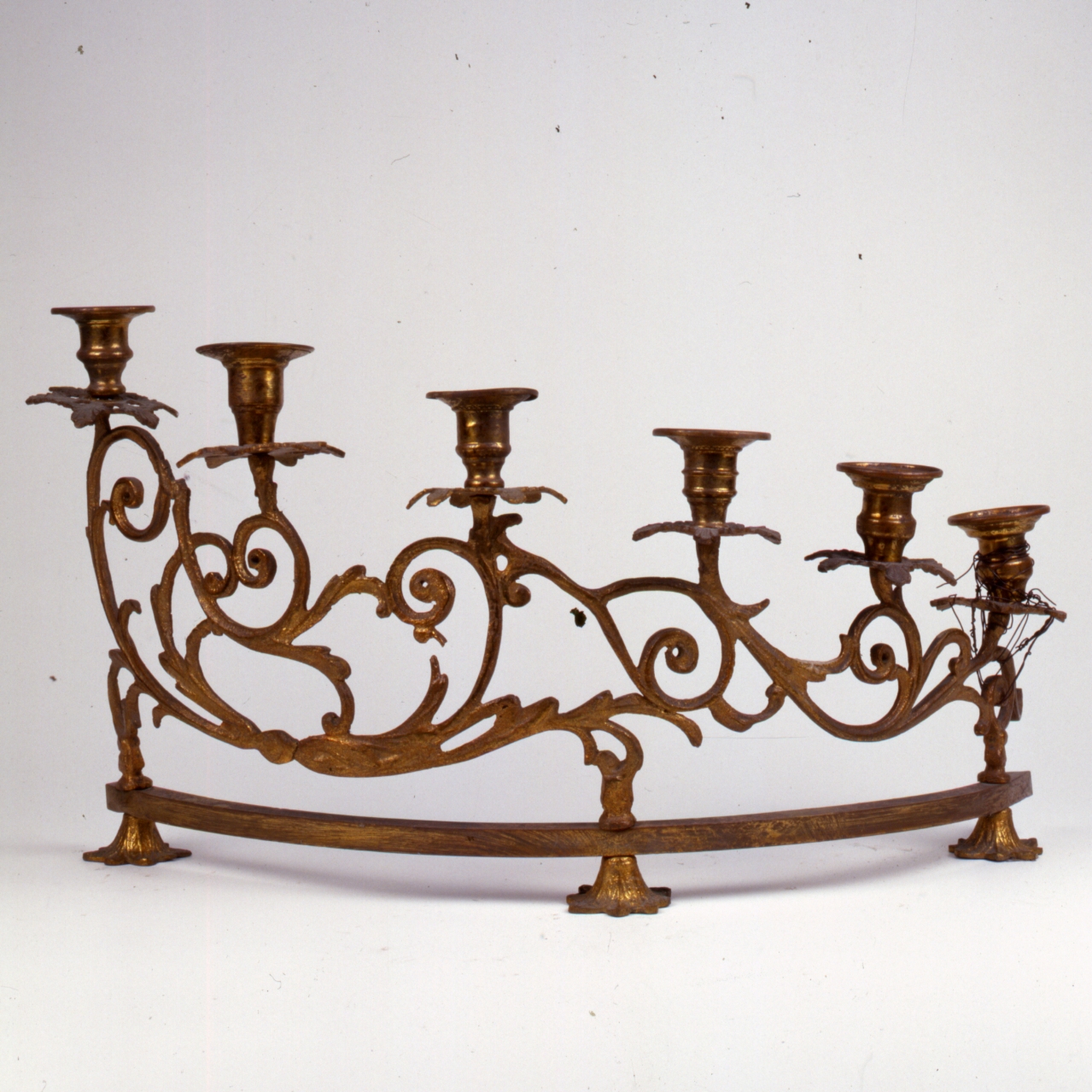 CANDELABRO - A GIARDINETTO, SERIE - MANIFATTURA NAPOLETANA (Seconda metà SEC. XIX)