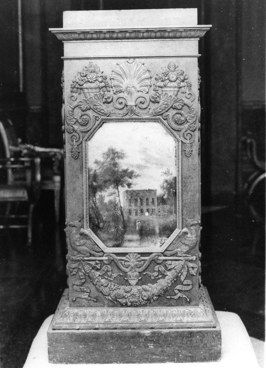 veduta di Parigi (vaso, serie) - bottega francese (prima metà sec. XIX)