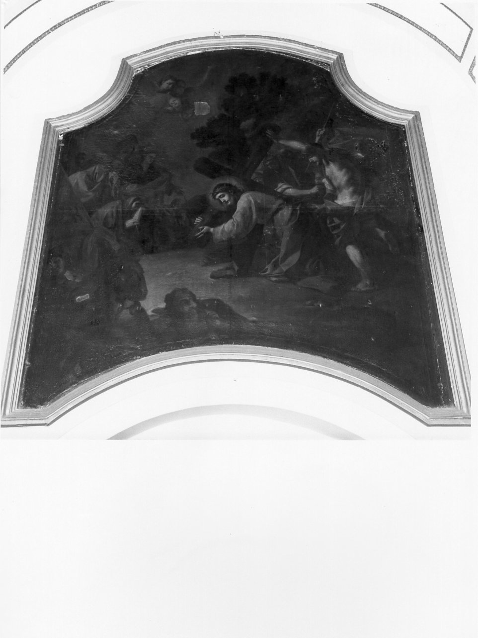salita di Cristo al monte Calvario (dipinto) di Foschini Michele (attribuito) (sec. XVIII)