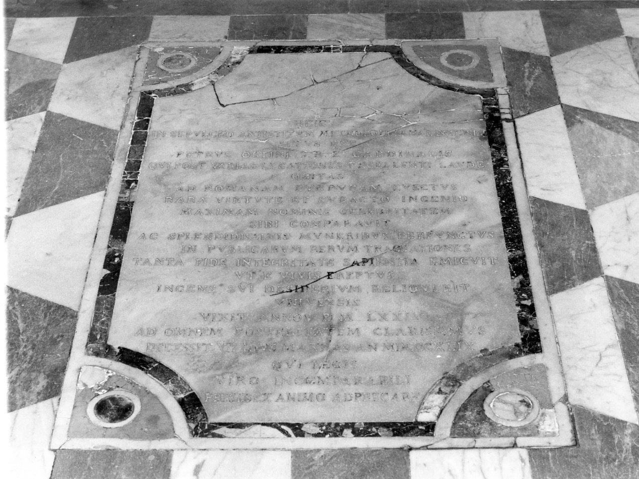 lastra tombale - bottega campana (sec. XIX)