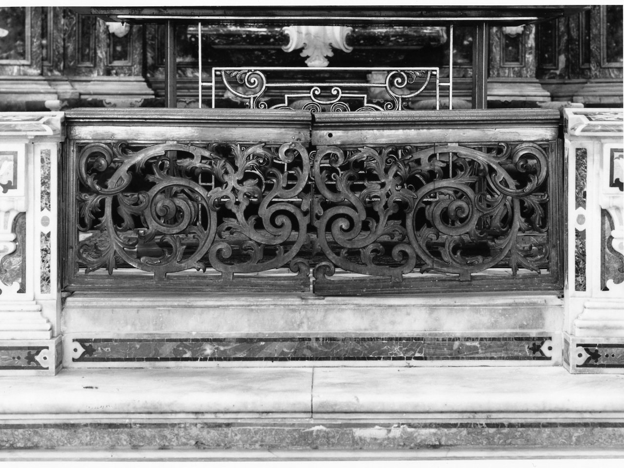 cancello di balaustrata - bottega napoletana (prima metà sec. XVIII)
