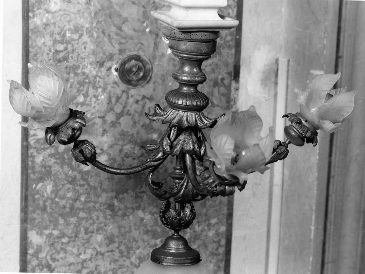 candeliere da parete, serie - bottega napoletana (fine sec. XIX)